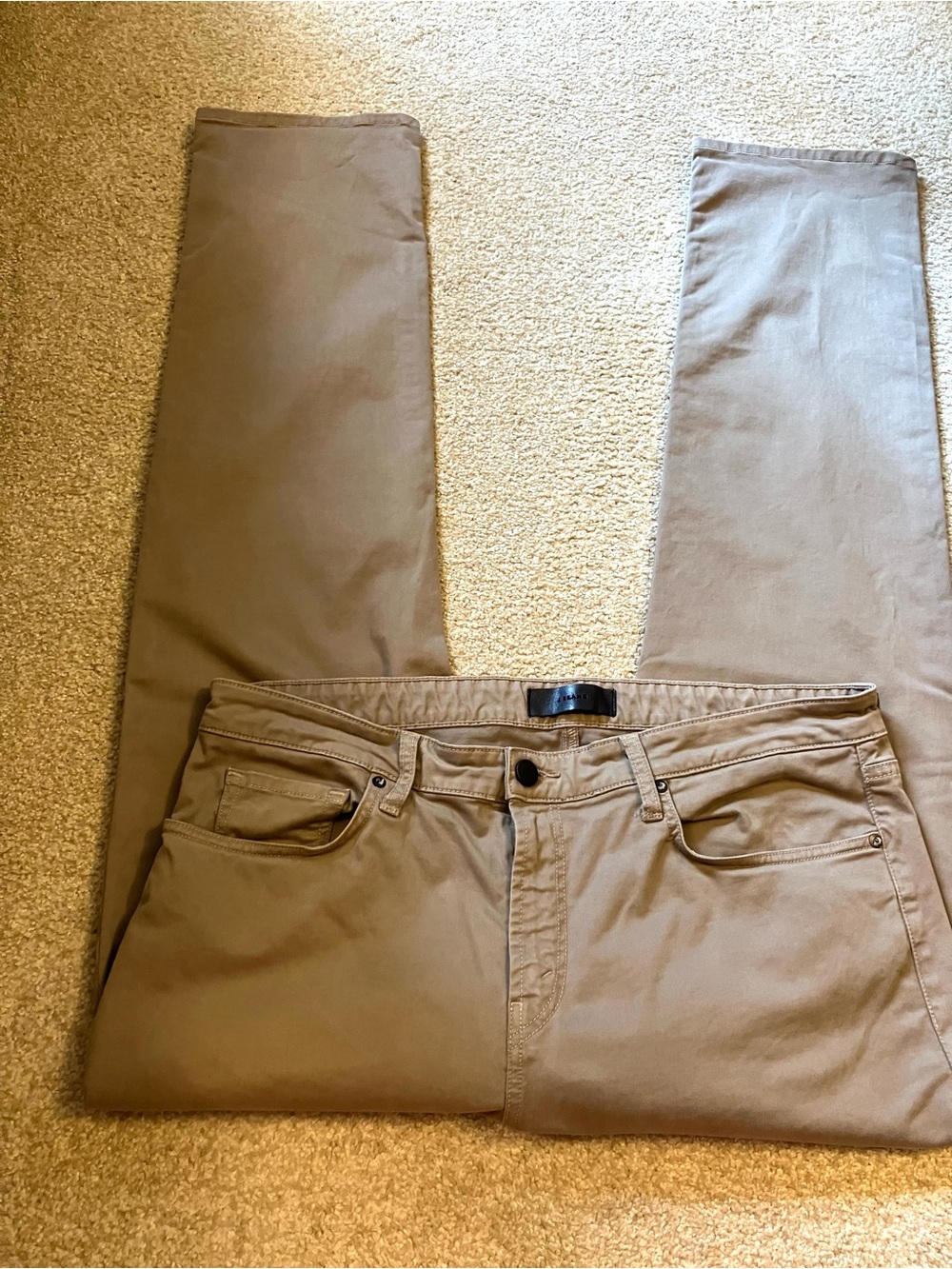 J Brand Kane Straight Fit Auburn Khaki Pants